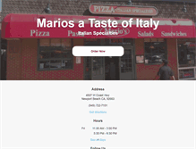 Tablet Screenshot of ordermariosatasteofitaly.com